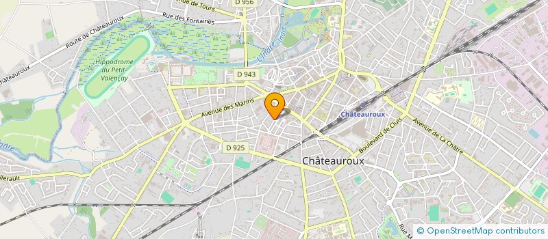 localisation de l'entreprise COMITE ENTR CAISSE PRIMAIRE ASSURANCE à CHATEAUROUX