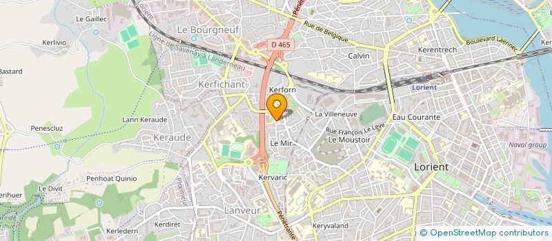 localisation de l'entreprise COMITE ENTR CLINIQUE CHIRURGI MUTUALISTE à LORIENT