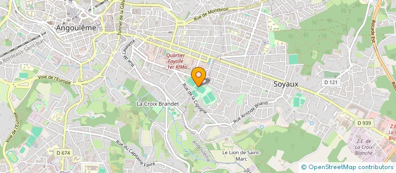localisation de l'entreprise COMITE ENTR FEDER CREDIT MUTUEL SUD OUES à ANGOULEME