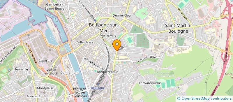 localisation de l'entreprise COMITE ENTR FERROMANGANESE DE PARIS  BOULOGNE-SUR-MER