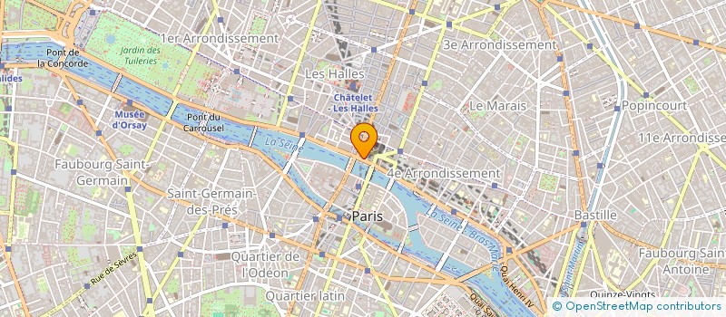 localisation de l'entreprise COMITE ENTR THEATRE DE VILLE  PARIS