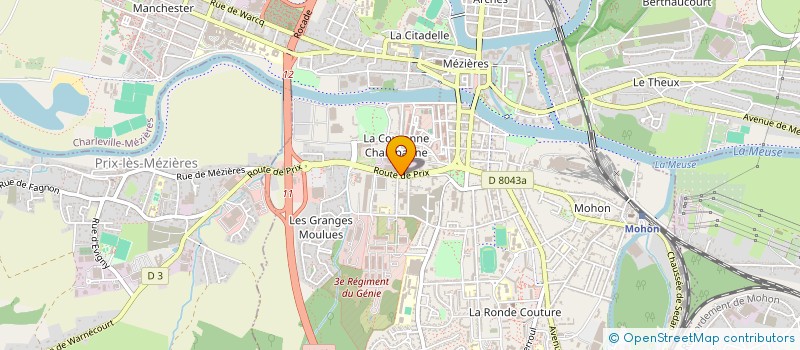 localisation de l'entreprise COMITE ENTR USINE DES TROIS CHATONS à CHARLEVILLE-MEZIERES