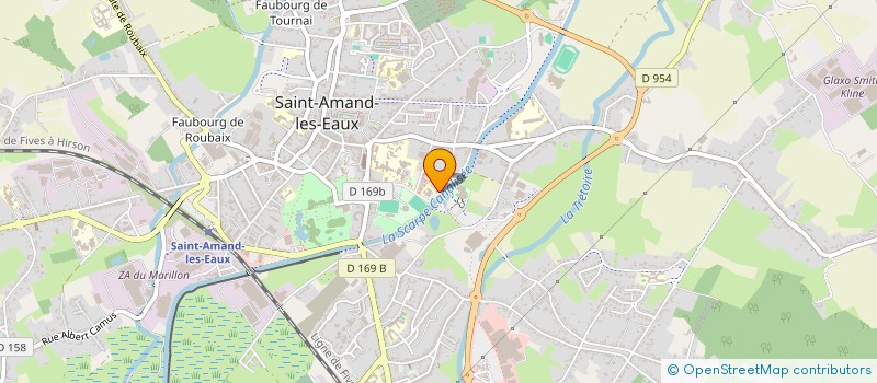 localisation de l'entreprise COMITE ENTRAIDE CI CORDONNIER  SAINT-AMAND-LES-EAUX