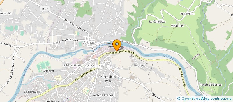 localisation de l'entreprise COMITE ENTRAIDE DE LA SOCIETE NOUVELLE à SAINT JUERY