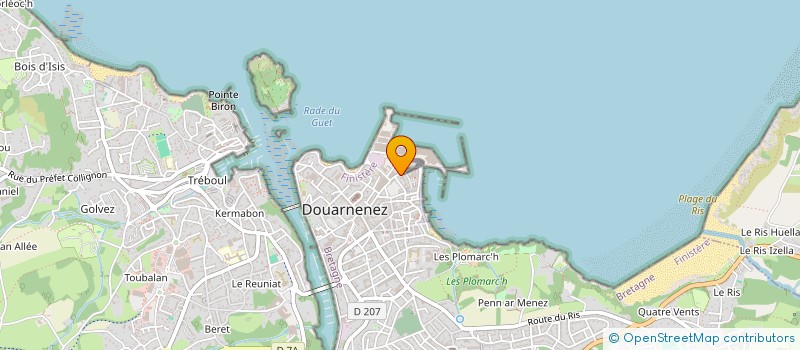 localisation de l'entreprise COMITE ENTRAIDE FAMILLES MARIN PERIS MER à DOUARNENEZ