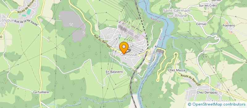 localisation de l'entreprise COMITE ENTRAIDE PERSONNEL COMMUNAL à INJOUX-GENISSIAT