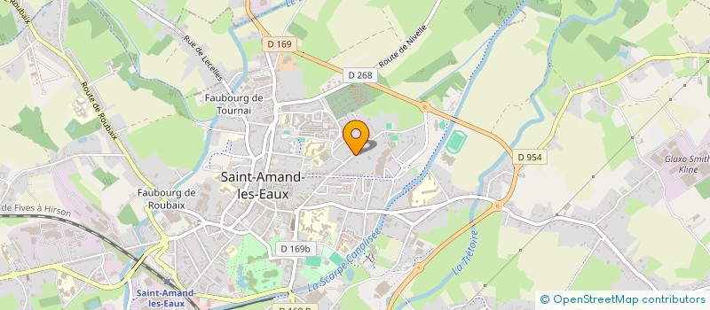 localisation de l'entreprise COMITE ENTRAIDE RUE DU HAUT PONT  SAINT-AMAND-LES-EAUX