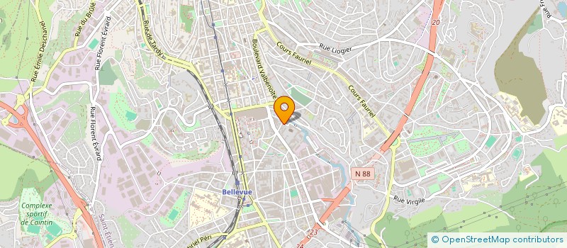 localisation de l'entreprise COMITE ENTRAIDE VALBENOITE à SAINT-ETIENNE