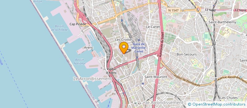 localisation de l'entreprise COMITE ENTRE JOURNA PROVENCAL à MARSEILLE