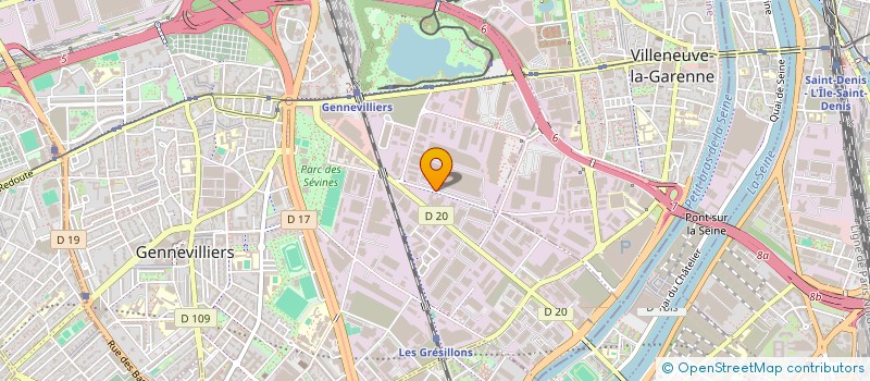 localisation de l'entreprise COMITE ENTREP TRANSP ENTREPO DISTRIBUT à GENNEVILLIERS