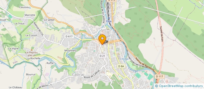 localisation de l'entreprise COMITE ENTREPR CAISSE MUTUALISTE SOCIALE à FOIX