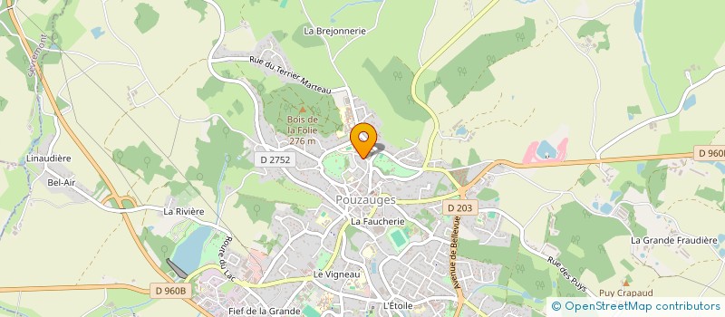 localisation de l'entreprise COMITE ENTREPR COLLEGE PRIVE à POUZAUGES