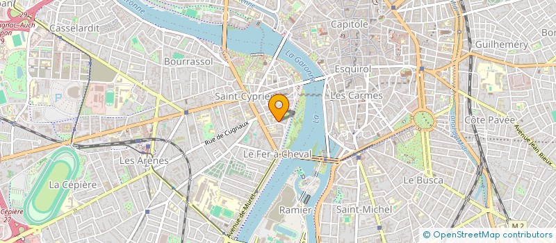 localisation de l'entreprise COMITE ENTREPR EXCO FIDUCIAIRE SUD OUEST à TOULOUSE
