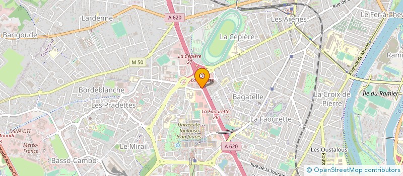 localisation de l'entreprise COMITE ENTREPRIS TELELOGIC TECHNO TOULOU à TOULOUSE