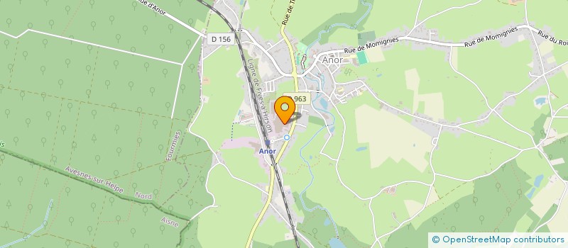 localisation de l'entreprise COMITE ENTREPRISE ACIERIES & FORGES ANOR  ANOR