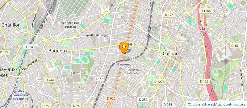 localisation de l'entreprise COMITE ENTREPRISE AGEFIPH à BAGNEUX