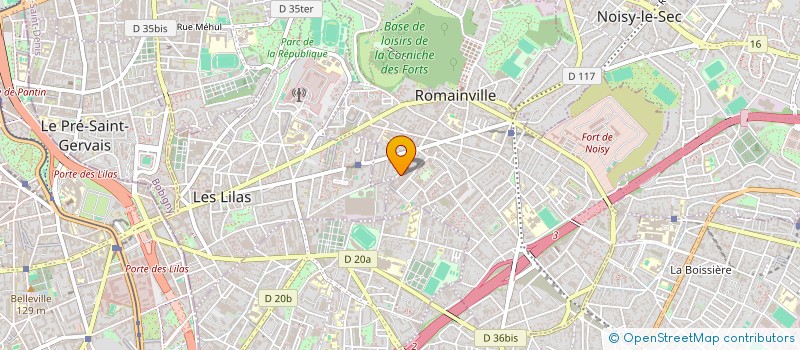 localisation de l'entreprise COMITE ENTREPRISE ANCIENS ETS LECAS FILS à ROMAINVILLE