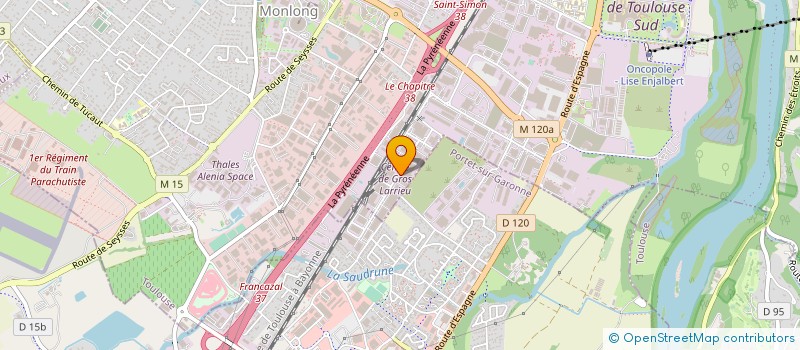 localisation de l'entreprise COMITE ENTREPRISE ANCONETTI STAR à TOULOUSE