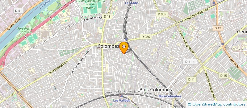 localisation de l'entreprise COMITE ENTREPRISE APEI à COLOMBES