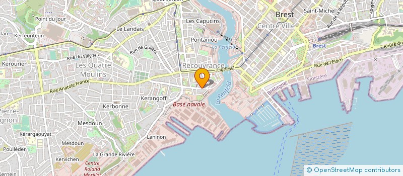 localisation de l'entreprise COMITE ENTREPRISE ASS PEP FINISTERE à BREST