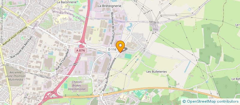 localisation de l'entreprise COMITE ENTREPRISE ASSO SAUVEGARDE ENFANC  SAINT-BARTHELEMY-D'ANJOU