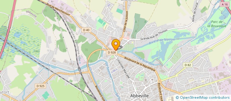 localisation de l'entreprise COMITE ENTREPRISE BEGHIN SAY  ABBEVILLE