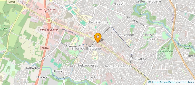 localisation de l'entreprise COMITE ENTREPRISE CAISSE D EPARGNE  SAINT-HERBLAIN