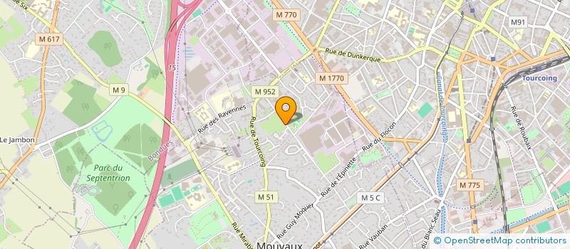 localisation de l'entreprise COMITE ENTREPRISE CARBONISAGE MOUVAUX  MOUVAUX