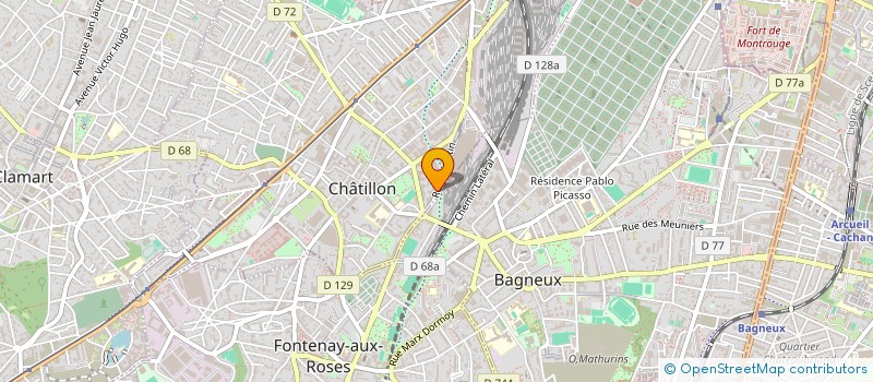 localisation de l'entreprise COMITE ENTREPRISE CATILLON SA à CHATILLON