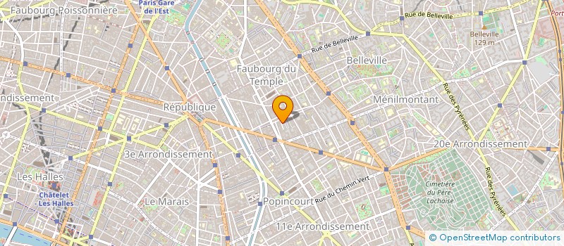 localisation de l'entreprise COMITE ENTREPRISE CENTRE ETIENNE MARCEL  PARIS