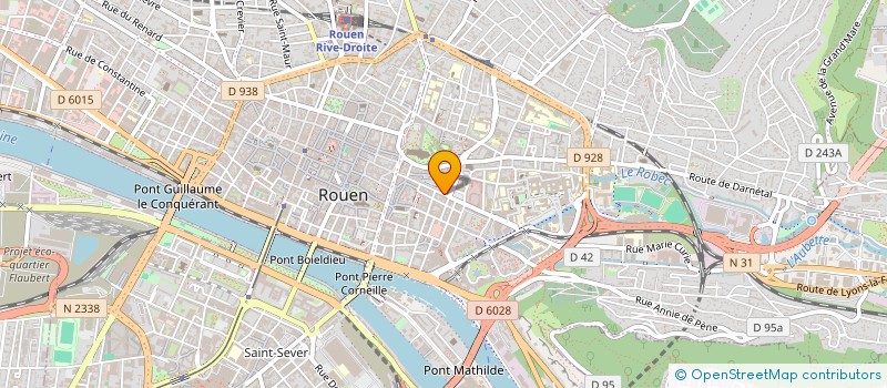 localisation de l'entreprise COMITE ENTREPRISE CENTRE HENRI BECQUEREL à ROUEN