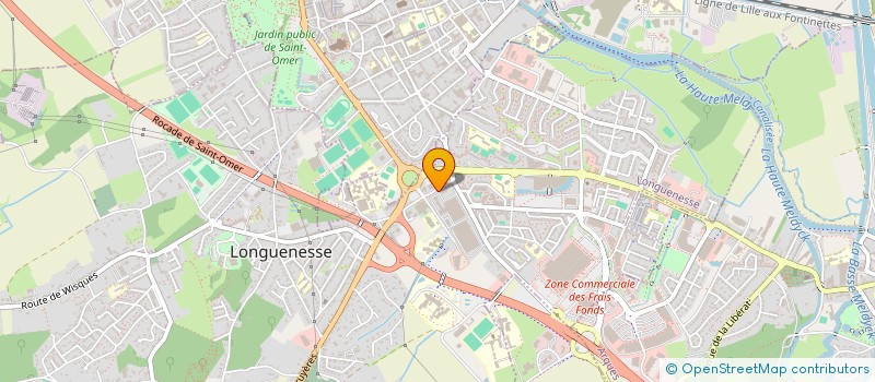 localisation de l'entreprise COMITE ENTREPRISE CGCT  LONGUENESSE