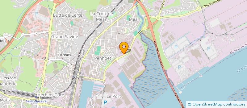 localisation de l'entreprise COMITE ENTREPRISE CHANTIERS BAUDET  SAINT-NAZAIRE