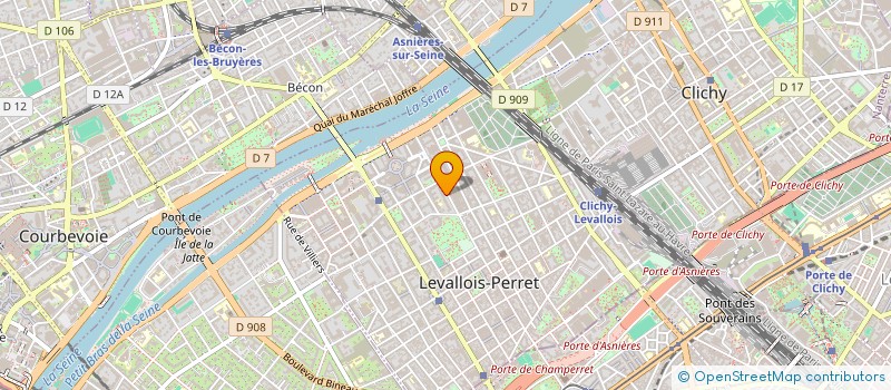 localisation de l'entreprise COMITE ENTREPRISE CIPEL à LEVALLOIS PERRET