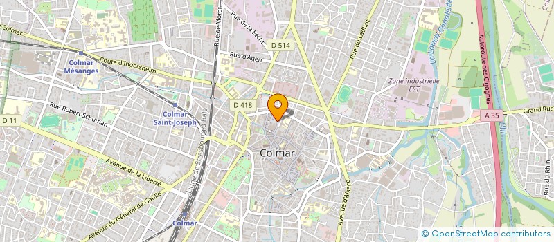 localisation de l'entreprise COMITE ENTREPRISE COLMARIENNE LOGEMENT  COLMAR