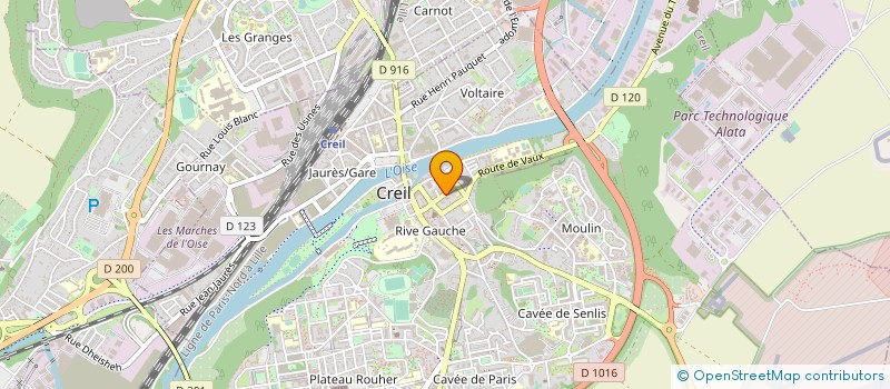 localisation de l'entreprise COMITE ENTREPRISE CPAM à CREIL