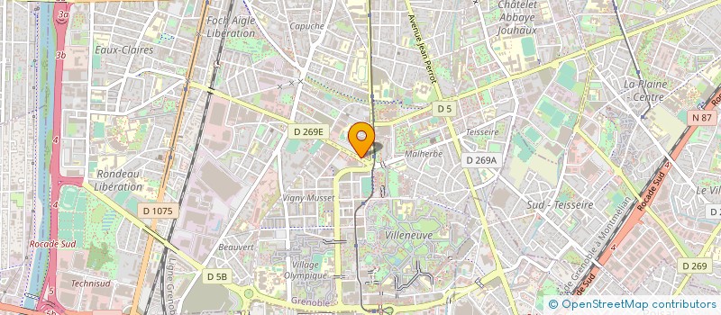 localisation de l'entreprise COMITE ENTREPRISE CPAM  GRENOBLE