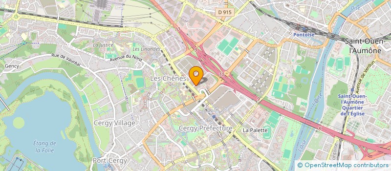 localisation de l'entreprise COMITE ENTREPRISE CPAM 95 à CERGY
