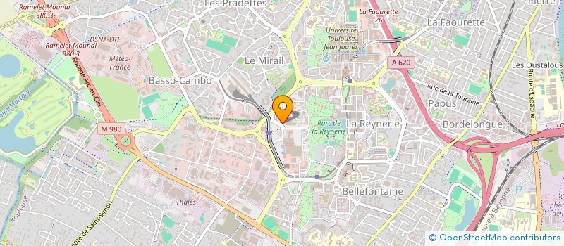 localisation de l'entreprise COMITE ENTREPRISE CRAM à TOULOUSE
