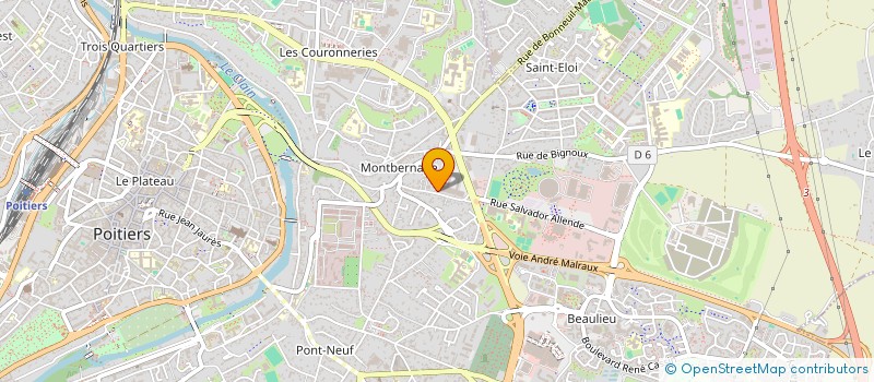 localisation de l'entreprise COMITE ENTREPRISE CREDIT AGRICOLE à POITIERS