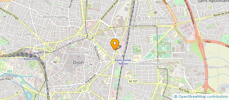 localisation de l'entreprise COMITE ENTREPRISE CREDIT AGRICOLE MUTUEL à DIJON