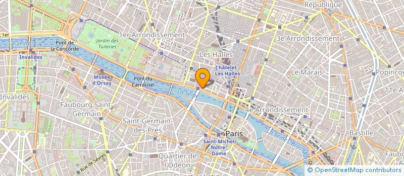 localisation de l'entreprise COMITE ENTREPRISE DE LA BELLE JARDINIERE à PARIS