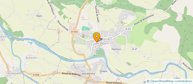 localisation de l'entreprise COMITE ENTREPRISE DE LA SOCIETE RECAPE  SAUVETERRE-DE-BEARN