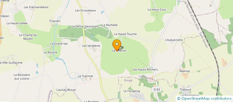 localisation de l'entreprise COMITE ENTREPRISE DE SA DELTA DORE  BONNEMAIN