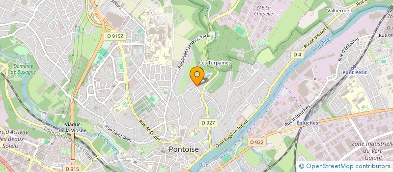 localisation de l'entreprise COMITE ENTREPRISE DES ASSEDIC VAL D'OISE  PONTOISE