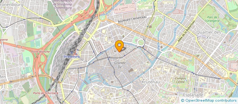 localisation de l'entreprise COMITE ENTREPRISE DES DNS à STRASBOURG