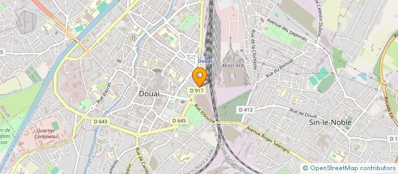 localisation de l'entreprise COMITE ENTREPRISE DES ETS ARBEL  DOUAI