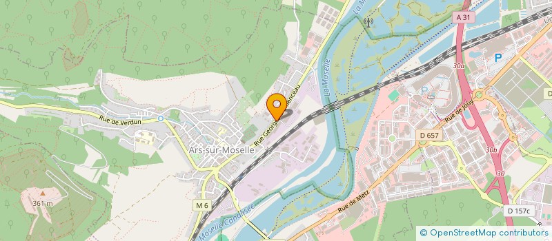 localisation de l'entreprise COMITE ENTREPRISE DES FORGES BOULONNERIE à ARS-SUR-MOSELLE