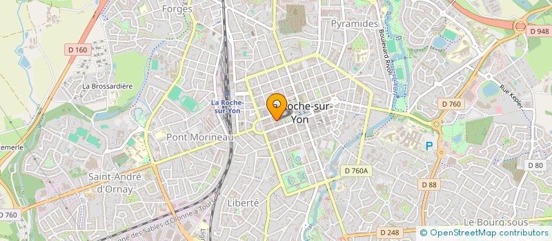 localisation de l'entreprise COMITE ENTREPRISE DES NOUVELLES GALERIES à LA ROCHE-SUR-YON