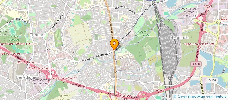 localisation de l'entreprise COMITE ENTREPRISE DU PRADO  VILLENAVE-D'ORNON